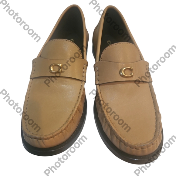 COACH Women Jolene Slip on Loafer Flat Toffee Brown Preppy Size 7B CK 017 - Picture 4 of 9